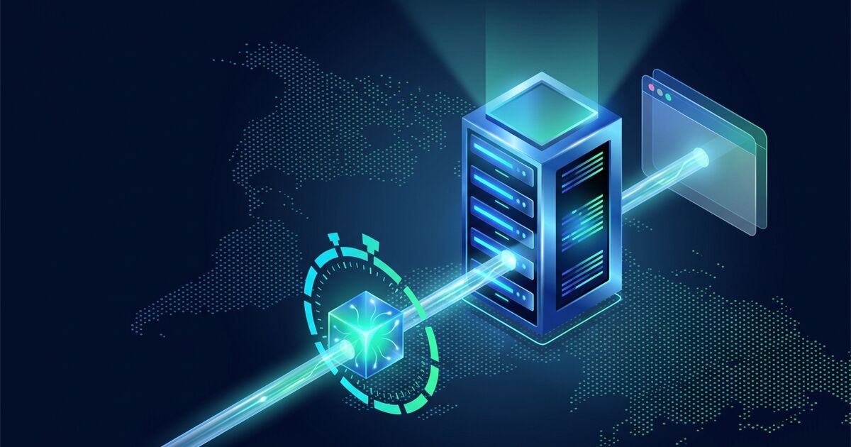 Request timeline with DNS, TCP and TLS segments followed by a long server-wait bar that shrinks to a short one after HTML is cached at a CDN edge